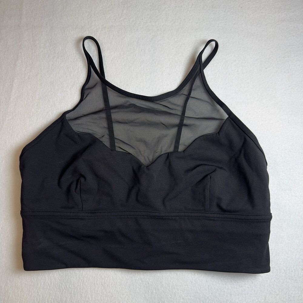 Lululemon Mesh Scallop Sports Bra Yoga Pilates Women’s Size 6